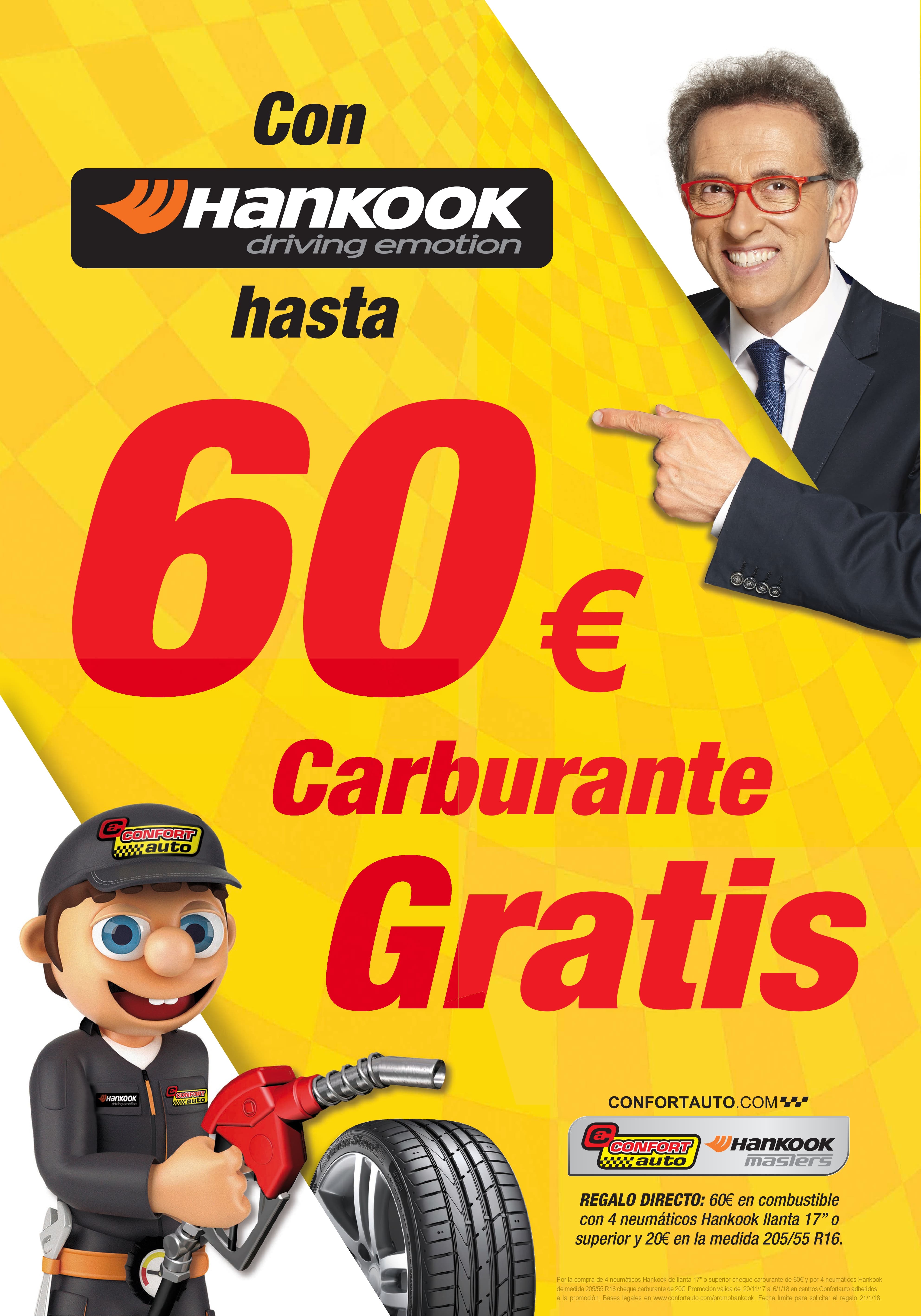 Promoción Hankook hasta 60€ BONO COMBUSTIBLE
